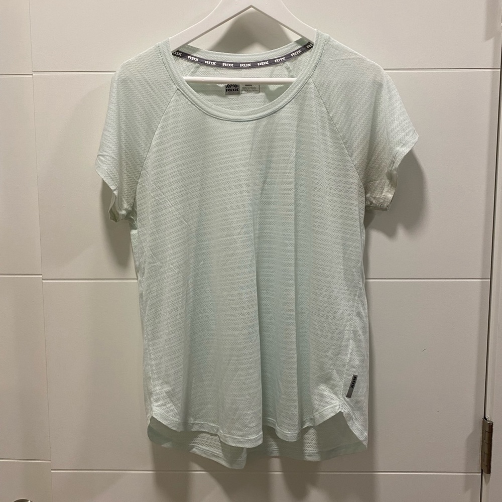 RBX teal sheer workout tee. Size L